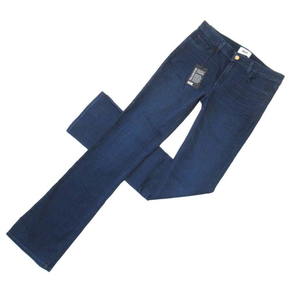 NWT Paige Mid Rise Manhattan in Honolulu Slim Boot Transcend Stretch Jeans 30